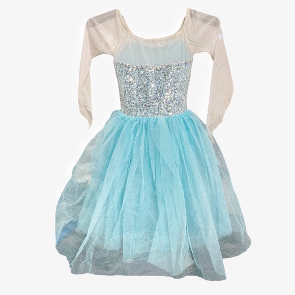 Weissman Showtime | Let It Go Hologram Sequin Elsa-Inspired Dress, Size XSC - Picture 4 of 6